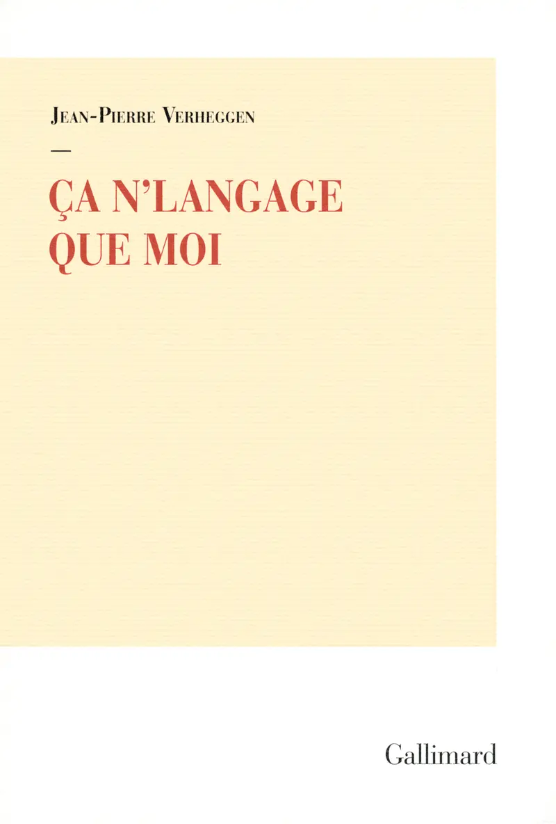 Ça n'langage que moi - Jean-Pierre Verheggen